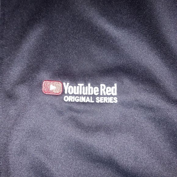 The North Face Youtube Red Men's Full Zip Black Collar Jacket Size L - Picture 8 of 10